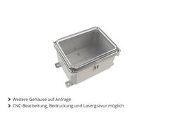 Standardgehäuse mit transparenter Abdeckung