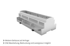 12 Teilungseinheiten Hutschienengehäuse Modulbox mit Lüftungsschlitzen