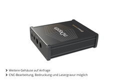Bild: Gehäuse mit Fräsung und Laserbeschriftung